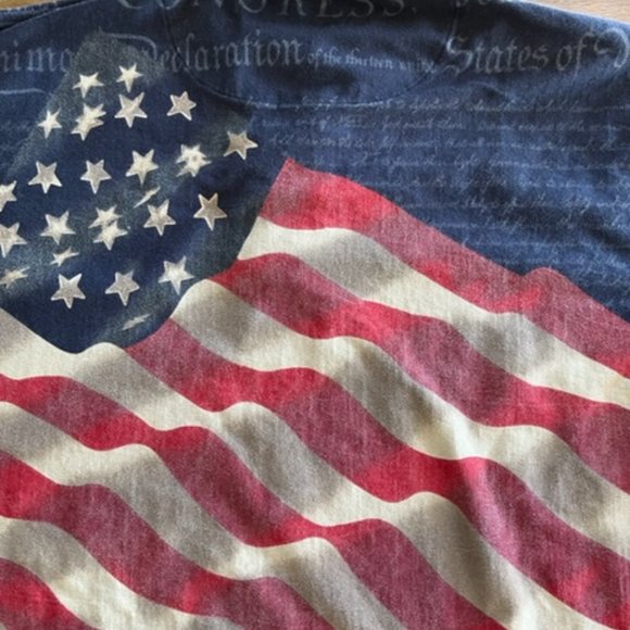 American Summer Clothing Co Mens Polo American Flag Patriotic Design Size XL - Picture 7 of 7